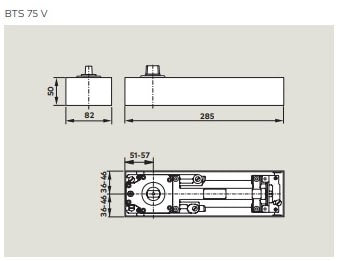 Bisagra de Piso BTS 75 V - Imagen 3