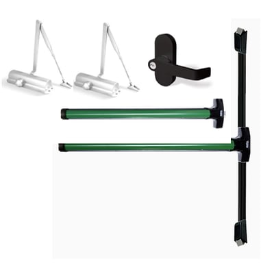 Combo Miami Para Puerta Doble Verde