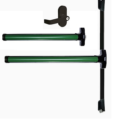 Barra Antipánico Miami Verde Para Puerta Doble