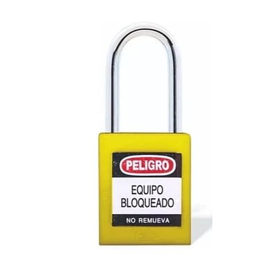 Candado Gancho Metálico Amarillo