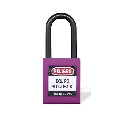 Candado Gancho Nylon Morado