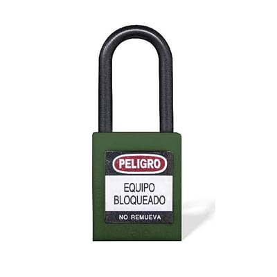 Candado Gancho Nylon Verde