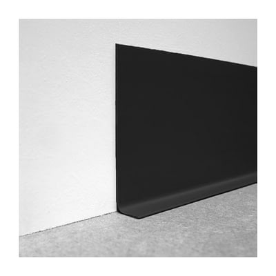 Guardaescoba Flexible PVC 150 mm x 2 m Negro