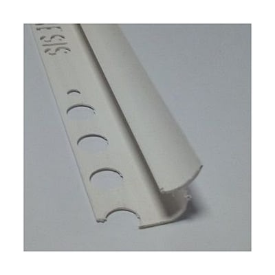 Perfil Interno Mediacaña PVC 9 mm x 2,5 m Blanco