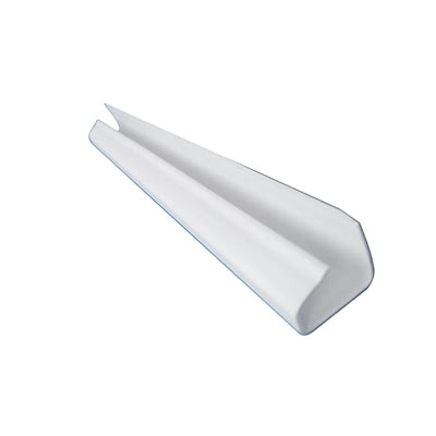 Perimetral Remate En U 10mm, Blanco