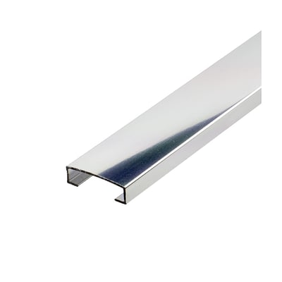 Dilatador Plano Aluminio 20 mm x 2,5 m Plata Brillante