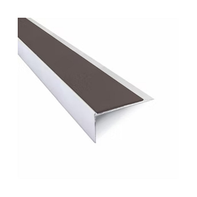 Nariz Retroajustable Aluminio C/Inserto PVC Gris 2,77 m