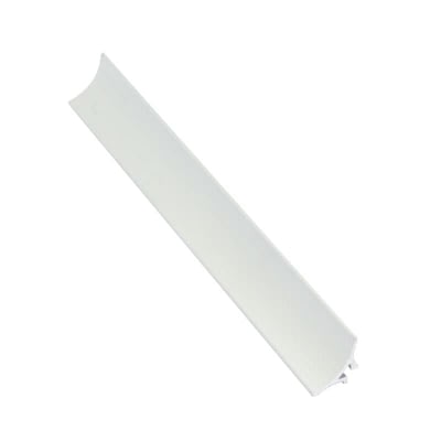 Perfil Interno Mediacaña Aluminio 15 mm x 2,5 m Plata Mate