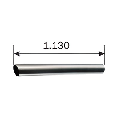 Tubo Oval Horizontal Idea Base L=1130 - Inox