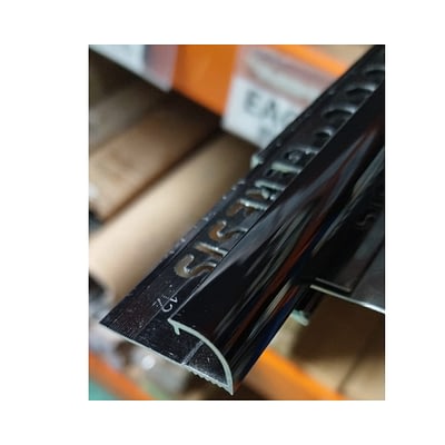 Win Redondo Aluminio 12 mm x 2,5 m Negro