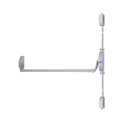 Barra Antipánico Universal Dos Puntos De Empuje Tubular Gris Plata