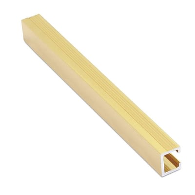 Dilatador Plano Aluminio 10 mm x 2,5 m Latón Brillante