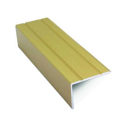 Nariz Autoadherible Aluminio 20 mm x 30 mm x 2,70 m Latón Mate