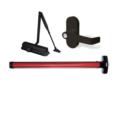 Combo Antipánico Miami Rojo Para puerta sencilla