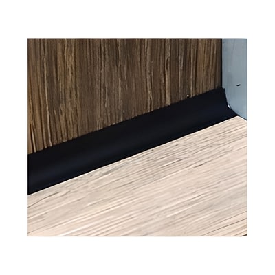 Perfil Interno Mediacaña Aluminio 11,5 mm x 2,4 m Negro Mate