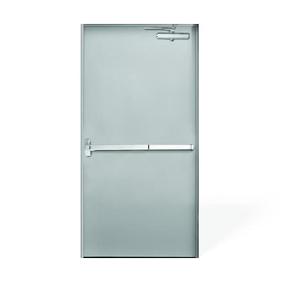 Puerta Cortafuego Metálica Certificada (RF90/RF180) con Barra Antipanico