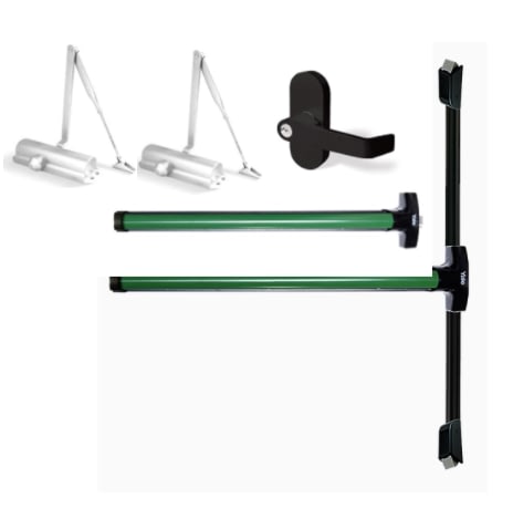 Combo Miami Para Puerta Doble Verde 1 Combo Miami Para Puerta Doble Verde