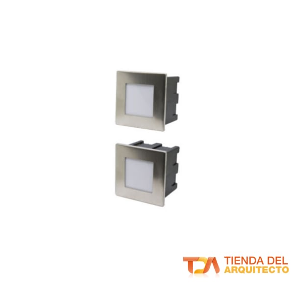 Aplique para Incrustar Tipo LED Guía 1.5w Cuadrado