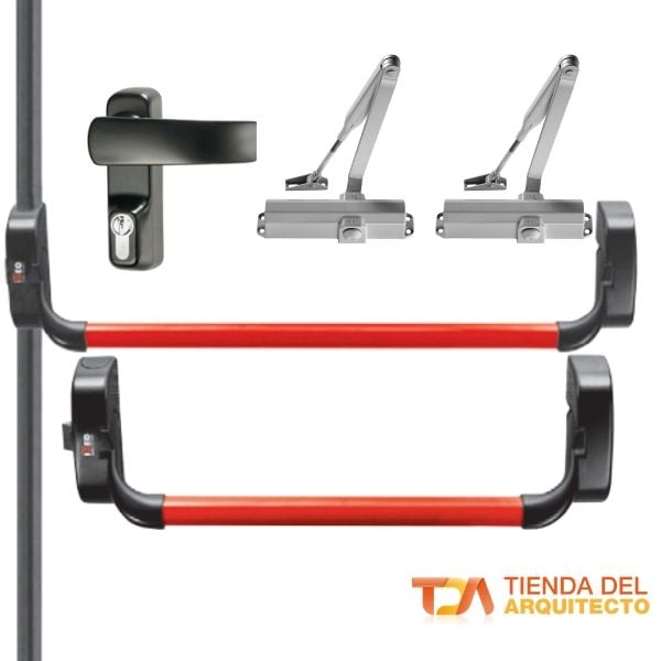 Combo Barra Antipánico Tipo Manija ISEO 1 Combo Barra Antipánico Tipo Manija ISEO