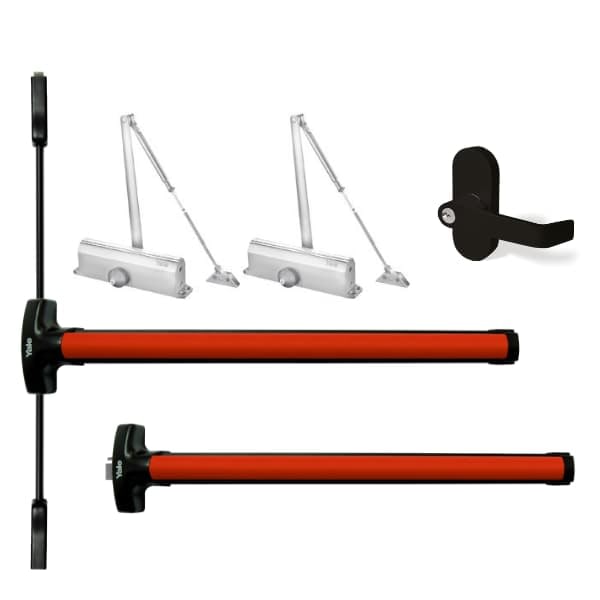 Combo Miami Para Puerta Doble Roja 3005