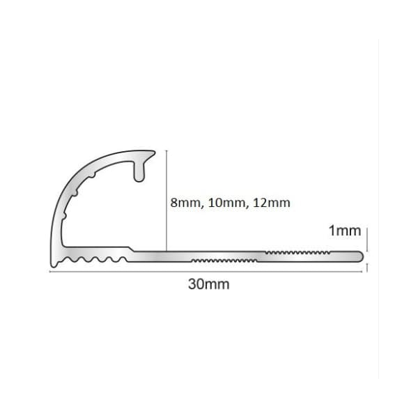 Win Redondo Aluminio 12 mm x 2,5 m Aluminio Brillante 2 Win Redondo Aluminio 12 mm x 2,5 m Aluminio Brillante - Imagen 2