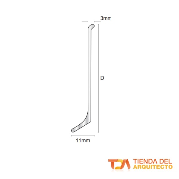 Guardaescoba de Aluminio 3 Guardaescoba de Aluminio - Imagen 3