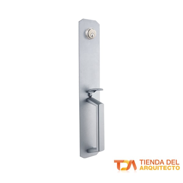 Escudo con Jaladera Tipo Gatillo para Barras Antipánico 1 Escudo con Jaladera Tipo Gatillo para Barras Antipánico