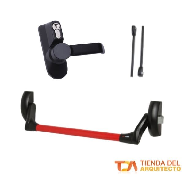 Combo Manillón Antipánico Doble para Puertas Cortafuego 1 Combo Manillón Antipánico Doble para Puertas Cortafuego