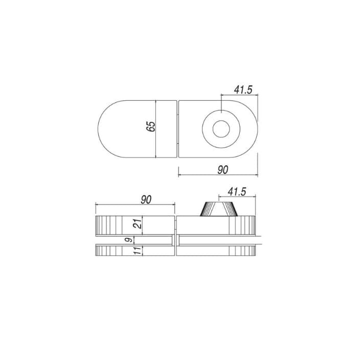 Cerradura Sobreponer Doble Vidrio Llave Llave 2 Cerradura Sobreponer Doble Vidrio Llave Llave - Imagen 2