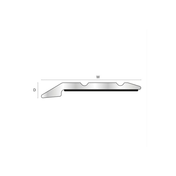 Rampa Autoadhesiva Para Vinilo 2,5 mm x 2,7 m Latón Mate - Imagen 2