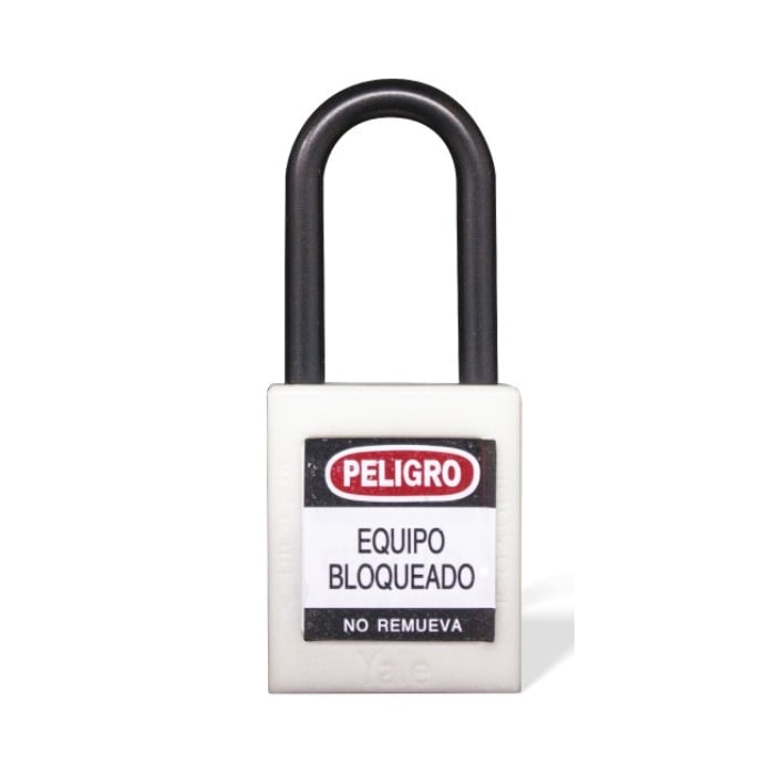 Candado Gancho Nylon Blanco 1 Candado Gancho Nylon Blanco
