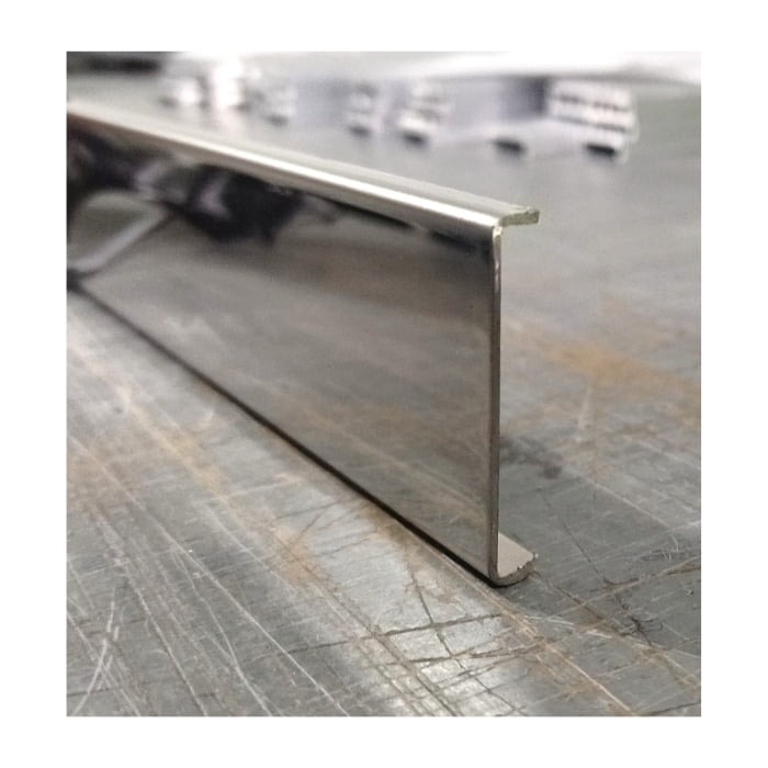 Dilatador Plano Acero Inoxidable 40 mm x 2,5 m Pulido