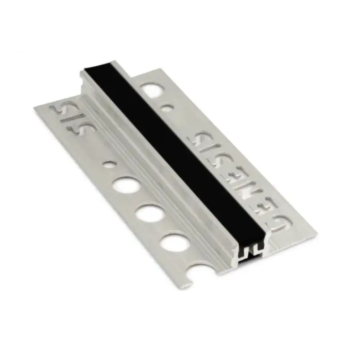 Junta De Movimiento Optimax Aluminio 10 mm x 12,5 mm x 2,5 m Negro 1 Junta De Movimiento Optimax Aluminio 10 mm x 12,5 mm x 2,5 m Negro