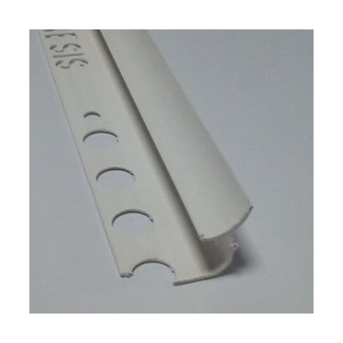 Perfil Interno Mediacaña PVC 9 mm x 2,5 m Blanco