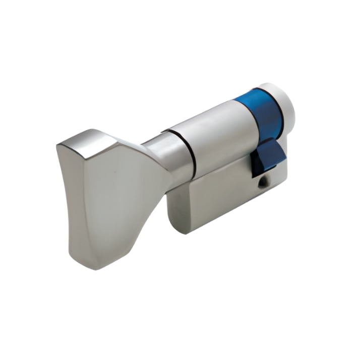 Medio Cilindro F5-3010CR-VP Llave Volteador Plano Cromo