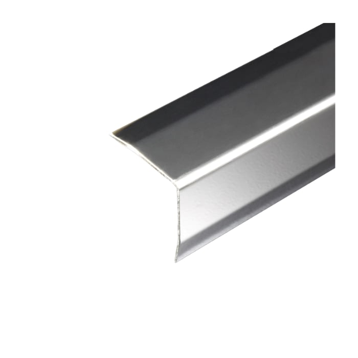 Ángulo Autoadhesivo Aluminio 10 mm x 10 mm x 2,5 m Plata Brillante 1 Ángulo Autoadhesivo Aluminio 10 mm x 10 mm x 2,5 m Plata Brillante