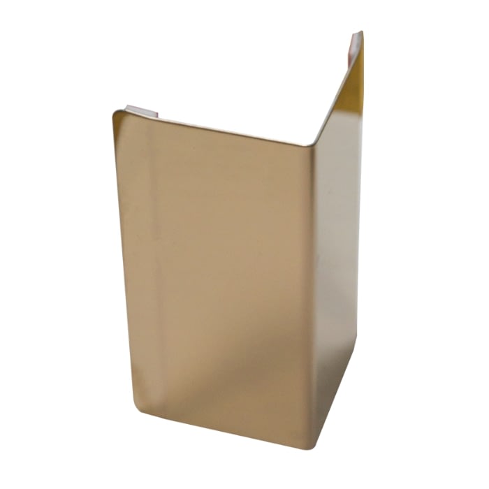 Ángulo Autoadhesivo Acero Inox 30 mm x 30 mm x 2,5 m Oro 1 Ángulo Autoadhesivo Acero Inox 30 mm x 30 mm x 2,5 m Oro