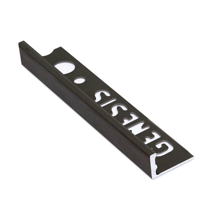 Win Recto Aluminio 10 mm x 2,5 m Negro Cepillado