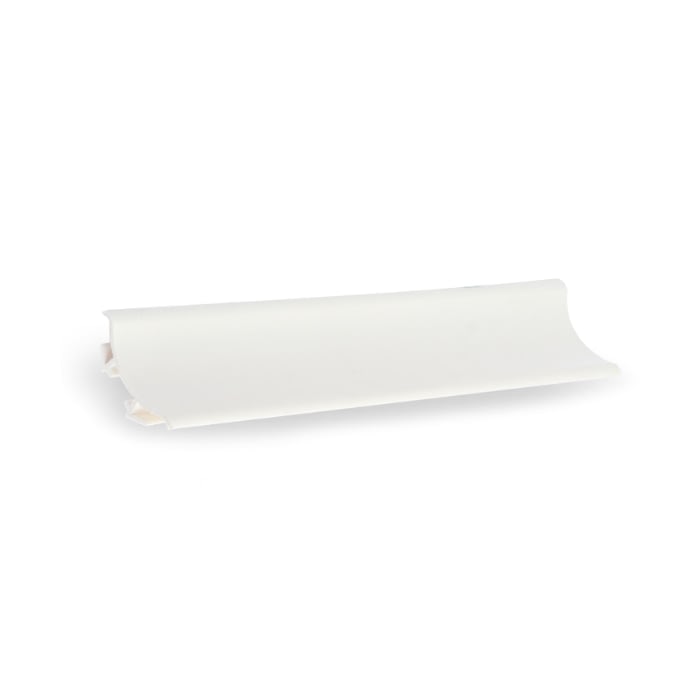 Mediacaña De Sobreponer En PVC 2,5 m Blanco