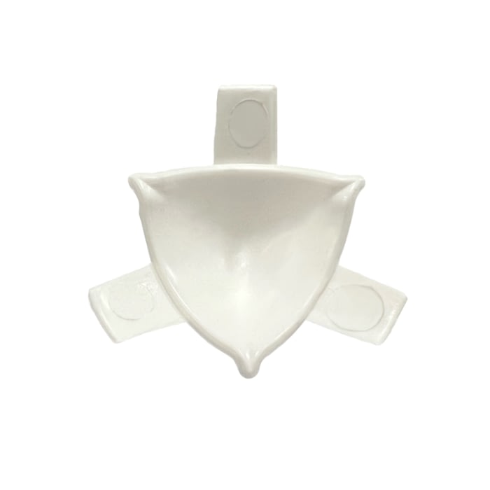Esquinero Interno 3 Vías Para Srp Blanco Paquete De Cinco