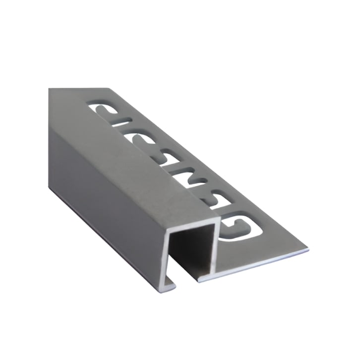 Win Cuadrado Aluminio 12 mm x 2,5 m Granito Oscuro