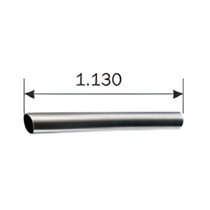 Tubo Oval Horizontal Idea Base L=1130 - Inox