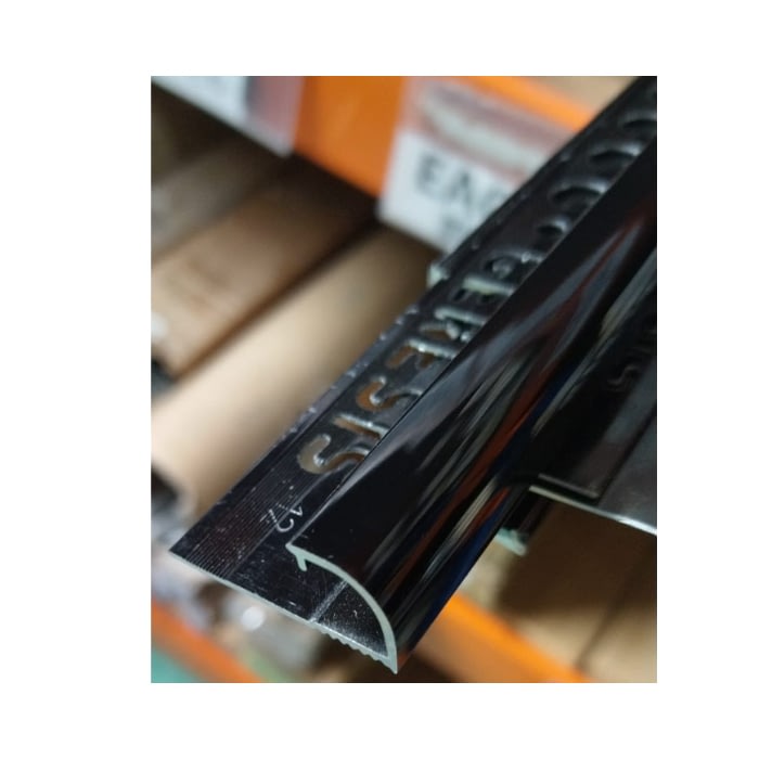 Win Redondo Aluminio 12 mm x 2,5 m Negro