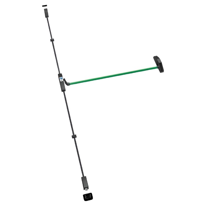 Barra Antipánico universal Dos Puntos de Empuje Tubular Verde 1 Barra Antipánico universal Dos Puntos de Empuje Tubular Verde