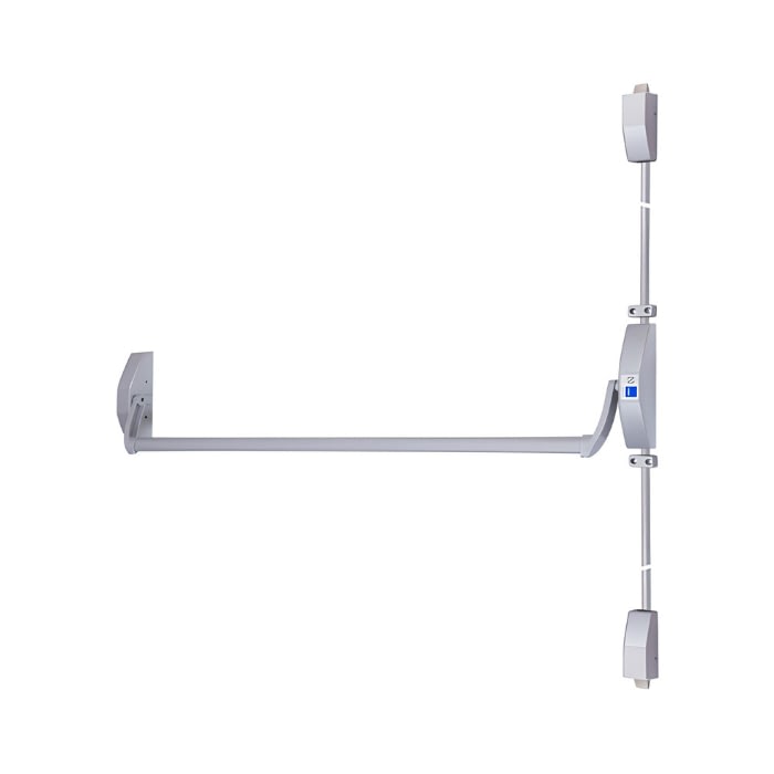 Barra Antipánico Universal Dos Puntos De Empuje Tubular Gris Plata 1 Barra Antipánico Universal Dos Puntos De Empuje Tubular Gris Plata