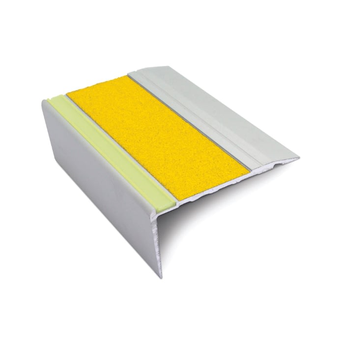 Nariz Aluminio C/Inserto De Carborundum Y Tira Fotoluminiscente 2,77 m - Amarillo 1 Nariz Aluminio C/Inserto De Carborundum Y Tira Fotoluminiscente 2,77 m - Amarillo