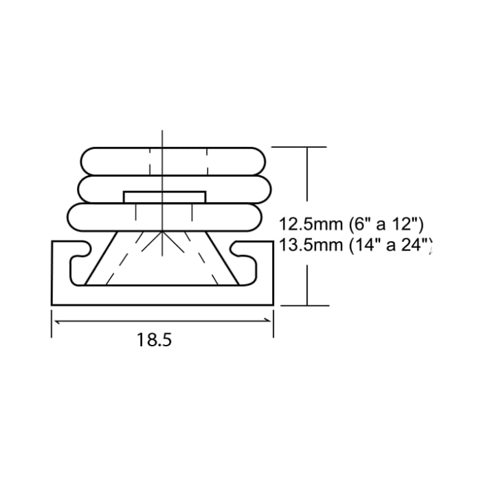 Brazo Limitador Inox Eurd-25 - Imagen 2