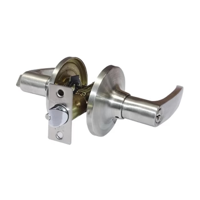 Manija Tubular Baño 6411-BK 1 Manija Tubular Baño 6411-BK