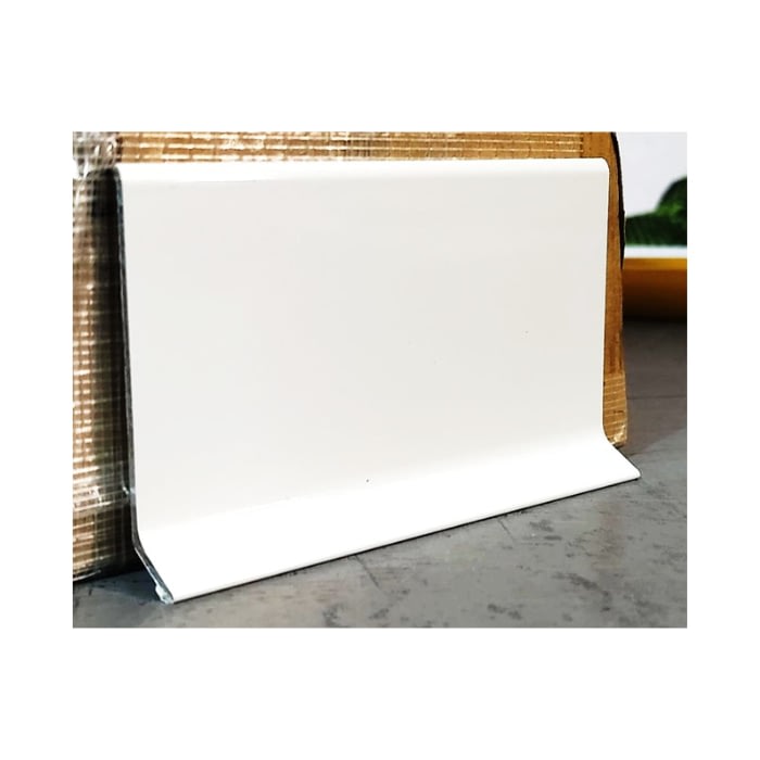 Guardaescoba Aluminio 60 mm x 2,7 m Blanco 1 Guardaescoba Aluminio 60 mm x 2,7 m Blanco