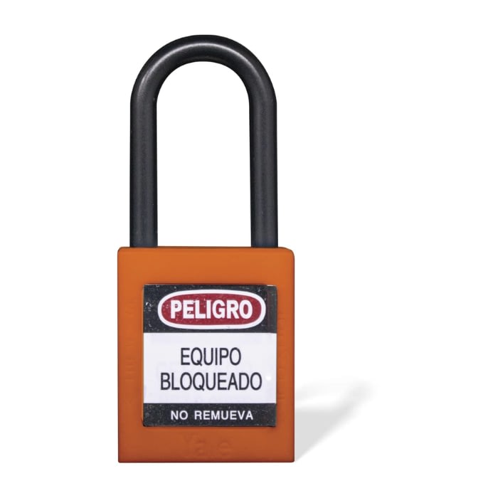 Candado Gancho Nylon Naranja B 1 Candado Gancho Nylon Naranja B